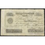 19th century Lynn Regis & Norfolk ten pound bank note, no A10264, dated 10th October 1887