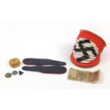 German military interest militaria including a Christmas decoration, National Socialist Woman's