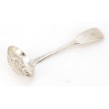 Victorian silver sifting spoon, indistinct maker's mark, London 1874, 16cm in length, 57.4g
