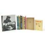 Hard and softback books including A Wild Sky and Across the Straits by Kyffin Williams and