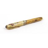 Rare Conway Stewart 22 Floral Blossoms fountain pen with 14ct gold nib
