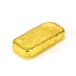 Chinese gold coloured metal ingot, 4.7cm wide