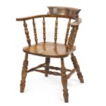 Railway interest smoker's bow chair, reputedly Great Northern Railway, 80.5cm high PROVENANCE: