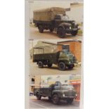 Collection of military interest photographs of vehicles, armoury and planes, arranged in an album