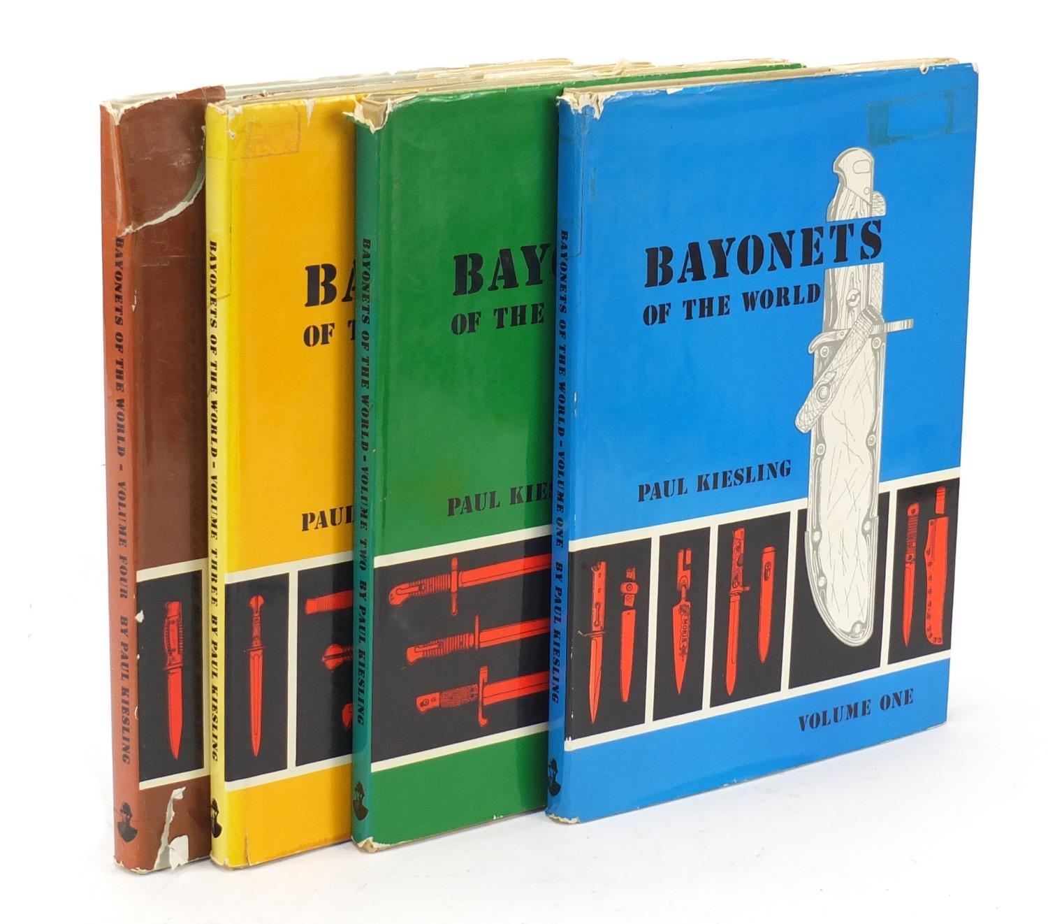 Bayonets of the World by Paul Kiesling, four hardback books with dust covers, volumes I, 2, 3 and 4