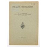 The Loch Ness Monster pamphlet by Dr A C Oudenans, published by late E J Brill Ltd Leyden 1934