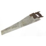 Large Spear & Jackson of Sheffield advertising saw shop sign, inscribed Spearior, 140cm in length