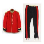 Military interest Royal Dragoons musician uniform including a tunic