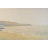 Gilbert Smart - Evening towards Clodgy Point, St Ives, Cornwall, oil on canvas, inscribed verso,