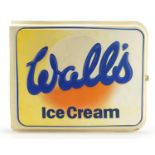 Wall's Ice Cream double sided advertising sign, 45cm x 38cm