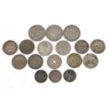 19th century and later British and world coinage including Victorian 1893 shilling and Australian