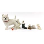 West Highland Terrier dogs models including the Leonardo Collection, the largest 32cm high