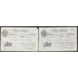 Two 1930's Bank of England white five pound bank notes, each Chief Cashier K O Peppiatt, dated