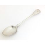 George III silver basting spoon, possibly by Timothy Renou, London 1812, 30.5cm in length, 136.0g