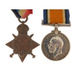 British military World War I pair awarded to 4888.PTE.C.SCOTT.MIDD'X.R.