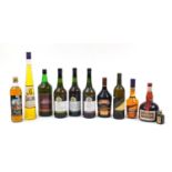 Eleven bottles of alcohol including Grand Marnier, Baileys and a bottle of 1979 Château LaTour-