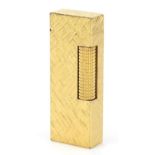 Dunhill gold plated pocket lighter, 6.5cm high