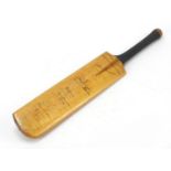 Marylebone Extra Special miniature cricket bat signed by the Australian 1953 team, 46cm in length