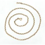 9ct gold Belcher link necklace, 50cm in length, 5.5g