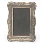 Art Nouveau style rectangular silver easel photo frame, PJP Birmingham 1984, 18cm x 12.5cm