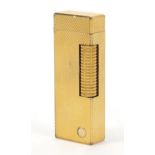 Dunhill gold plated pocket lighter with box, 6.5cm high