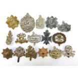 British military interest cap badges including Argyll and Sutherland, South Lancashire, Bedfordshire