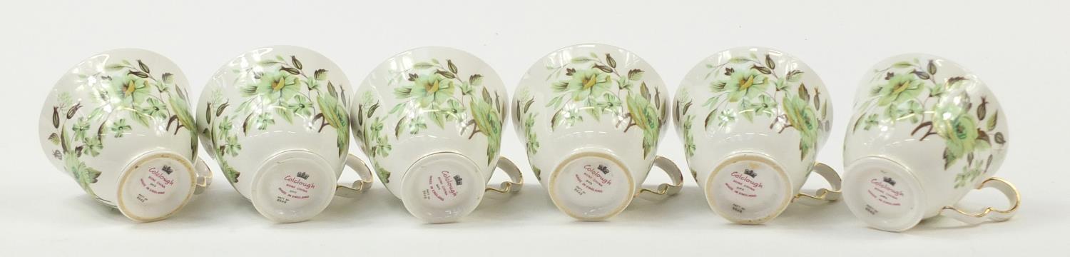 Colclough six place tea service decorated with flowers, each cup 7cm high - Image 18 of 25