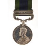British military George V India General Service medal with WAZIRISTAN 1921-1924 bar awarded to