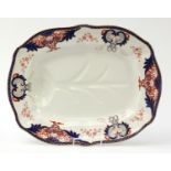 Royal Crown Derby Imari pottery meat plate, 55cm x 43.5cm