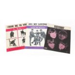 Three 1960's The Beatles sheet music comprising Yesterday, All My Loving and From Me to You