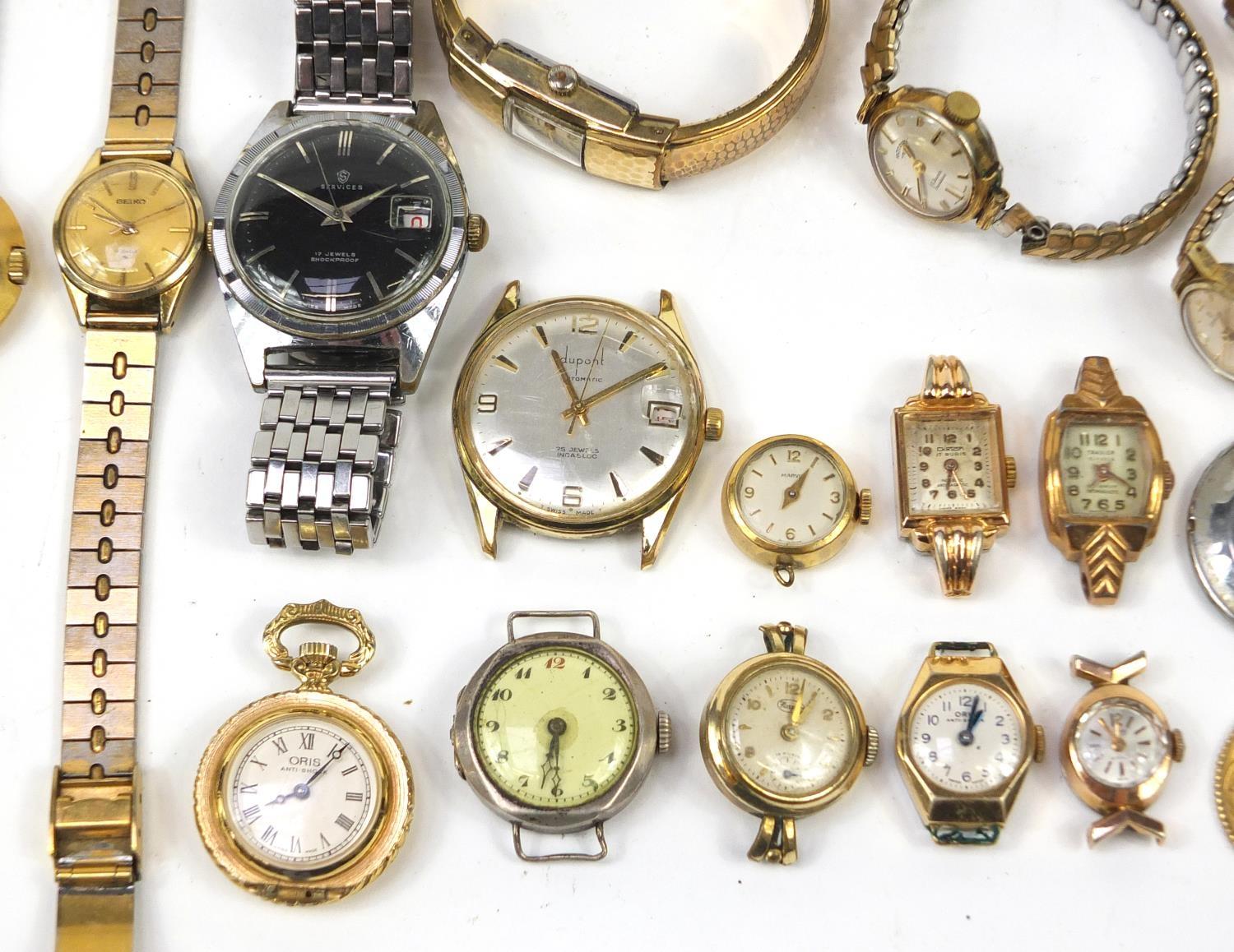 Vintage and later wristwatches including Dupont Automatic, Services, Rotary and Oris - Image 3 of 6
