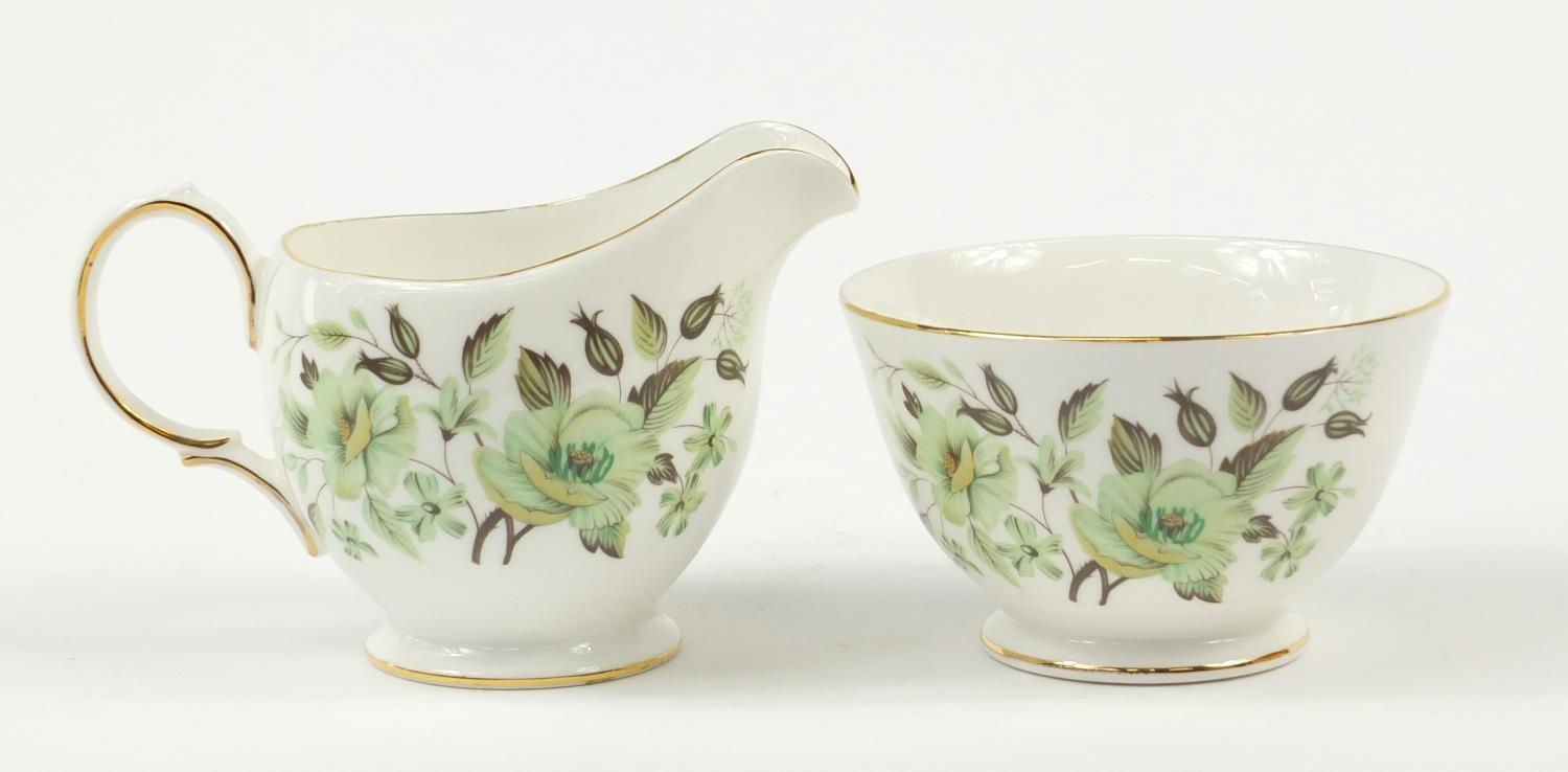 Colclough six place tea service decorated with flowers, each cup 7cm high - Image 22 of 25