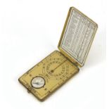 The Ansonia Sun Watch pocket sundial with compass, 8cm in length