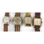 Four vintage wristwatches comprising Junghans, Timex, Sorna and St Michael
