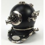 US Navy design diving style helmet, 42cm high