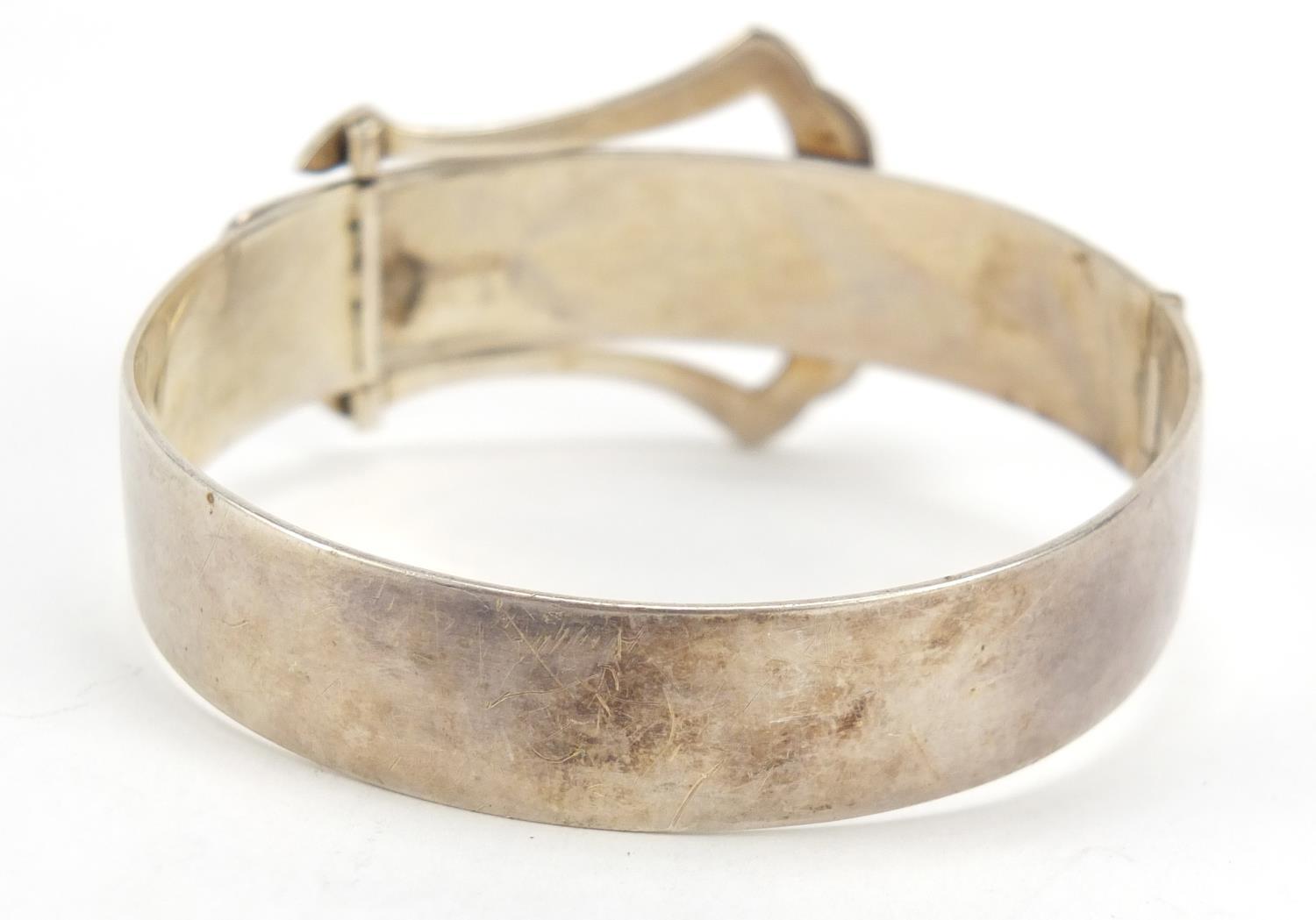 Charles Horner Ltd, silver buckle bracelet, Chester 1938, 28.6g - Image 2 of 3