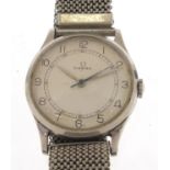 Omega, vintage gentlemen's stainless steel automatic wristwatch, 32mm in diameter