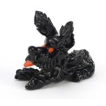 Murano glass Scottie dog, 18cm wide