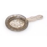 Asprey cocktail bar strainer/stirrer, 17cm in length, 109.0g