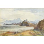 Criccieth, Candigana, watercolour, bearing an indistinct signature possibly P Hali? inscribed The