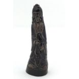 Chinese carving of an Elder, 15.5cm high