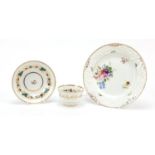Charles Bourne, early 19th century Staffordshire cabinet plate and cup with saucer, each hand