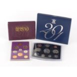 Royal Mint 2001 coin set and a 1970 example