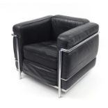 Le Corbusier design LC2 armchair, 65cm high