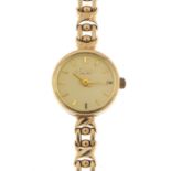Rotary, 9ct gold ladies quartz wristwatch, 17mm in diameter, 14.0g