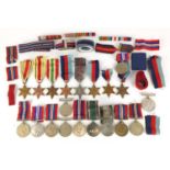 Twenty British military World War II medals including The Africa Star