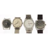 Four vintage gentlemen's wristwatches comprising Sekonda, Roamer 17 and Lorus