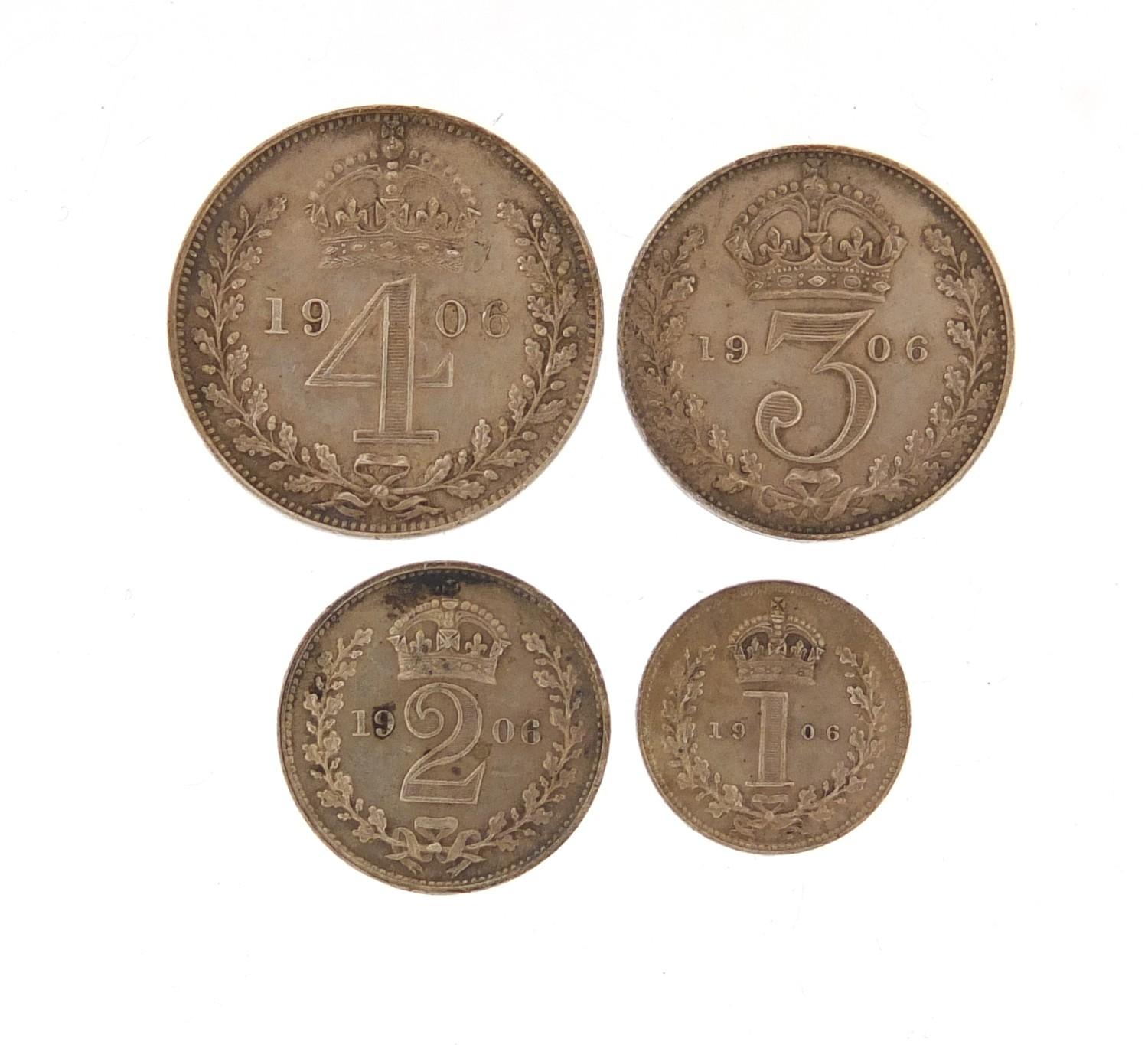 Edward VII 1906 Maundy coin set