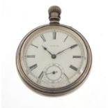 Waltham Mass, gentlemen's open face pocket watch with subsidiary dial, 51mm in diameter