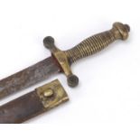 19th century French military interest Artillery Sword, 59cm in length